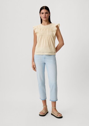 comma casual identity Bluse in Gelb