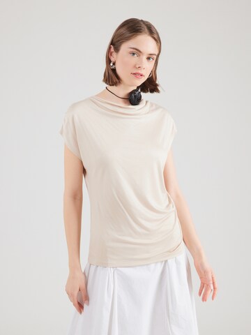 COMMA T-shirt i beige: framsida