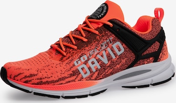 CAMP DAVID Leichter Sneaker im Strick-Design in Rot: Vorderseite