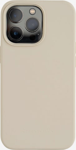 Protection pour Smartphone 'iPhone 13 Pro Max' Cheeky Chain Munich en beige : devant