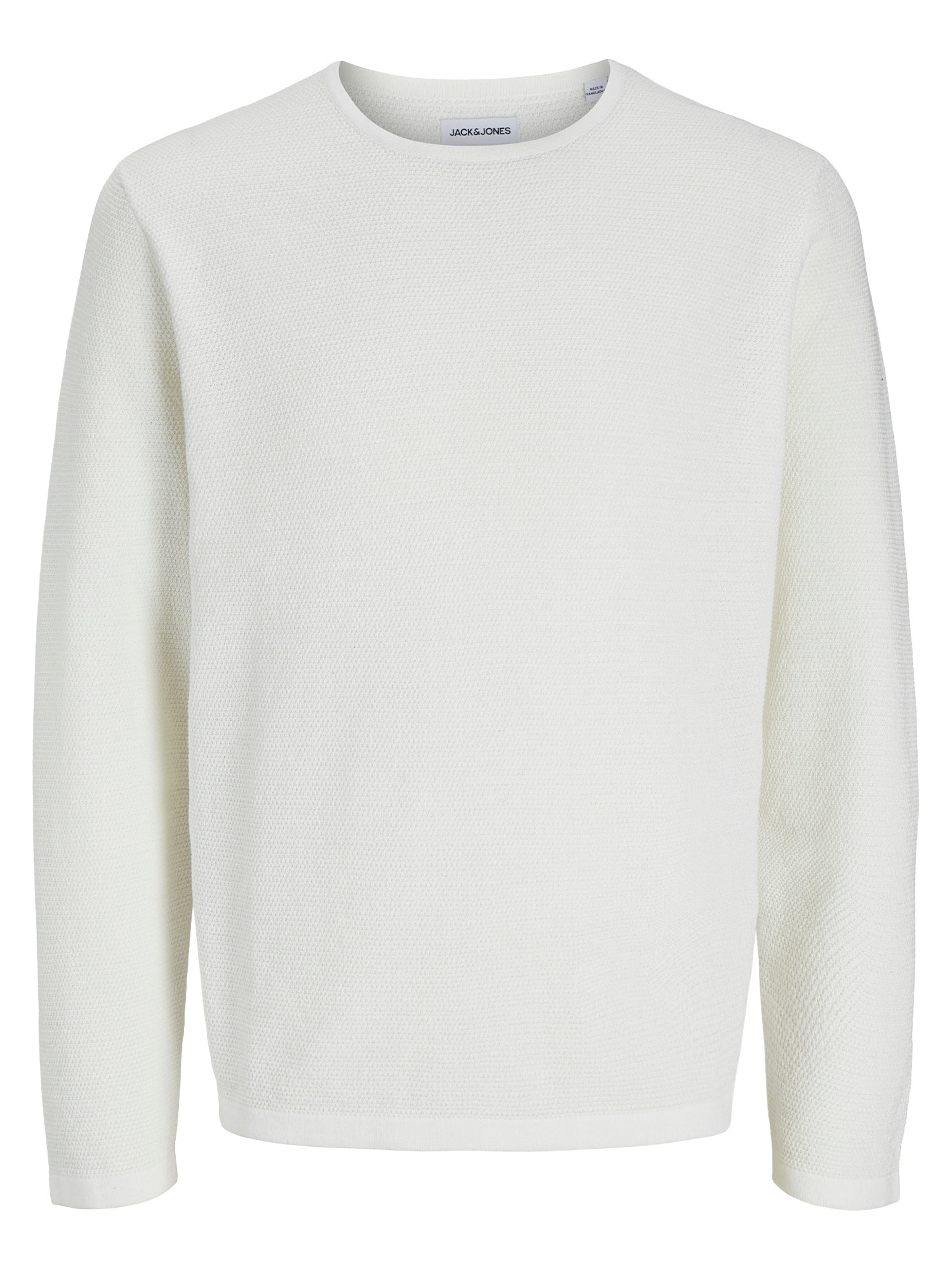 JACK & JONES Sweater 'George' in White: front