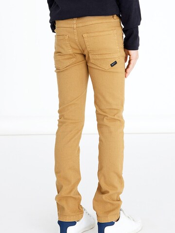 NAME IT Regular Pants 'Theo' in Brown