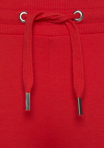 H.I.S Slimfit Hose in Rot