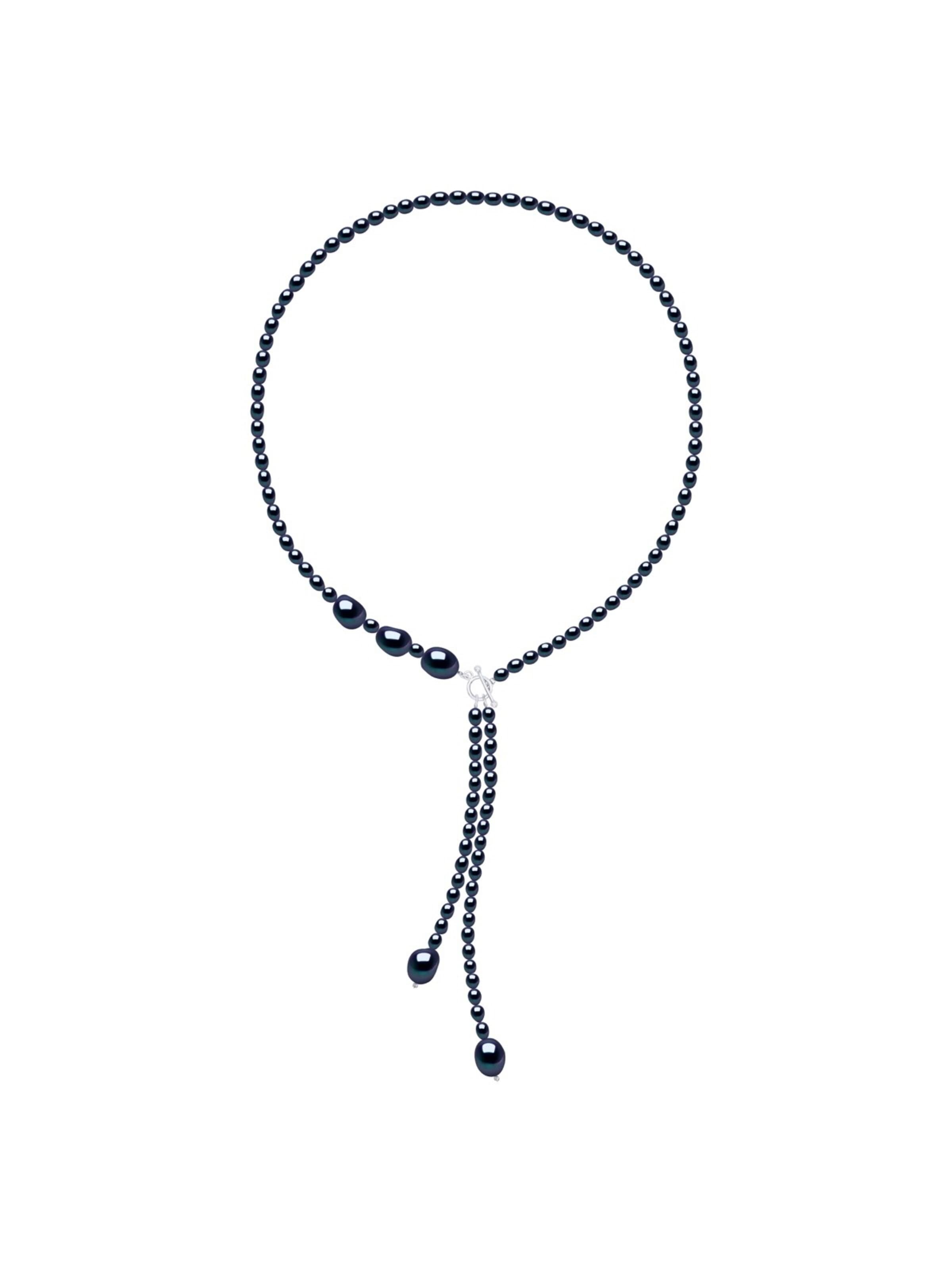 Collana 'SAINT LOUIS' di Ateliers Saint Germain in nero: frontale