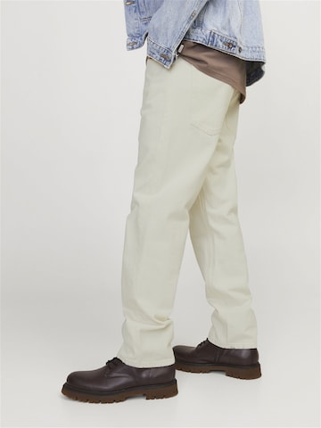 JACK & JONES Loosefit Jeans 'Chris' i hvid
