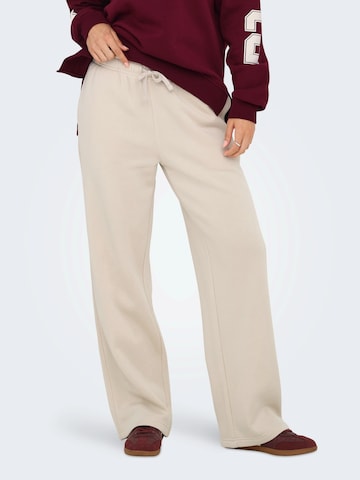 ONLY Wide Leg Hose 'ONLBEST' in Grau: Vorderseite