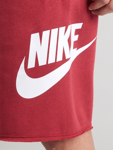 Nike Sportswear Avar lõige Püksid 'CLUB ALUMNI', värv punane