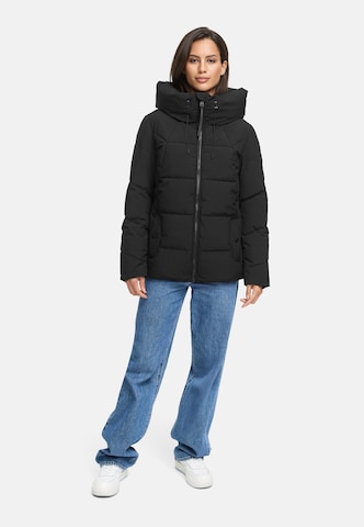 Veste d’hiver 'Kuscheltatze XVI' MARIKOO en noir : devant