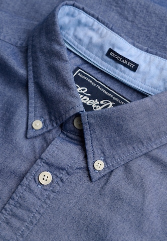 Superdry & Co Regular fit Button Up Shirt in Blue