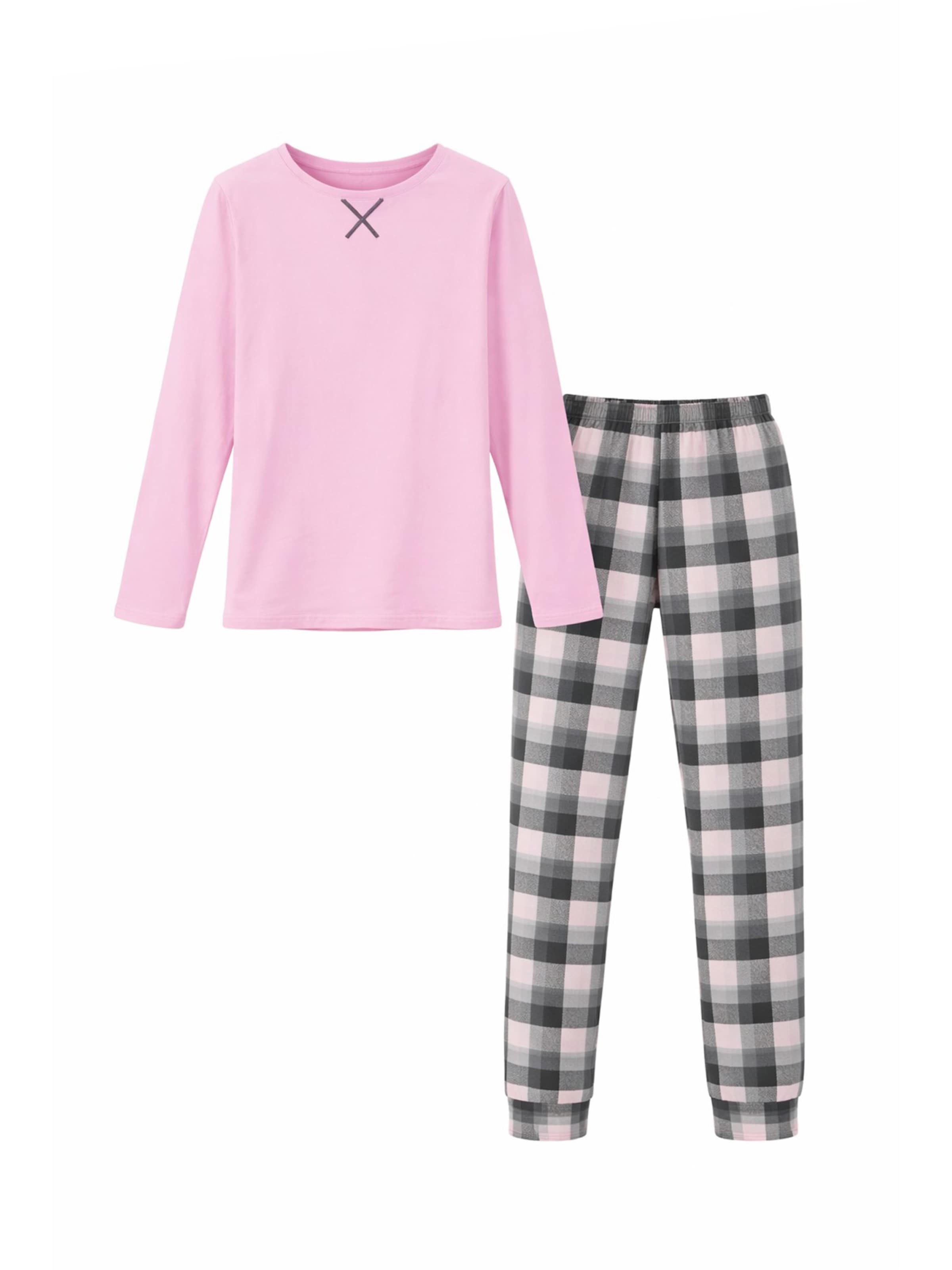 LOREZA Nachtkledij 'Mädchen Schlafanzug Johanna' in Gemengde kleuren: voorkant