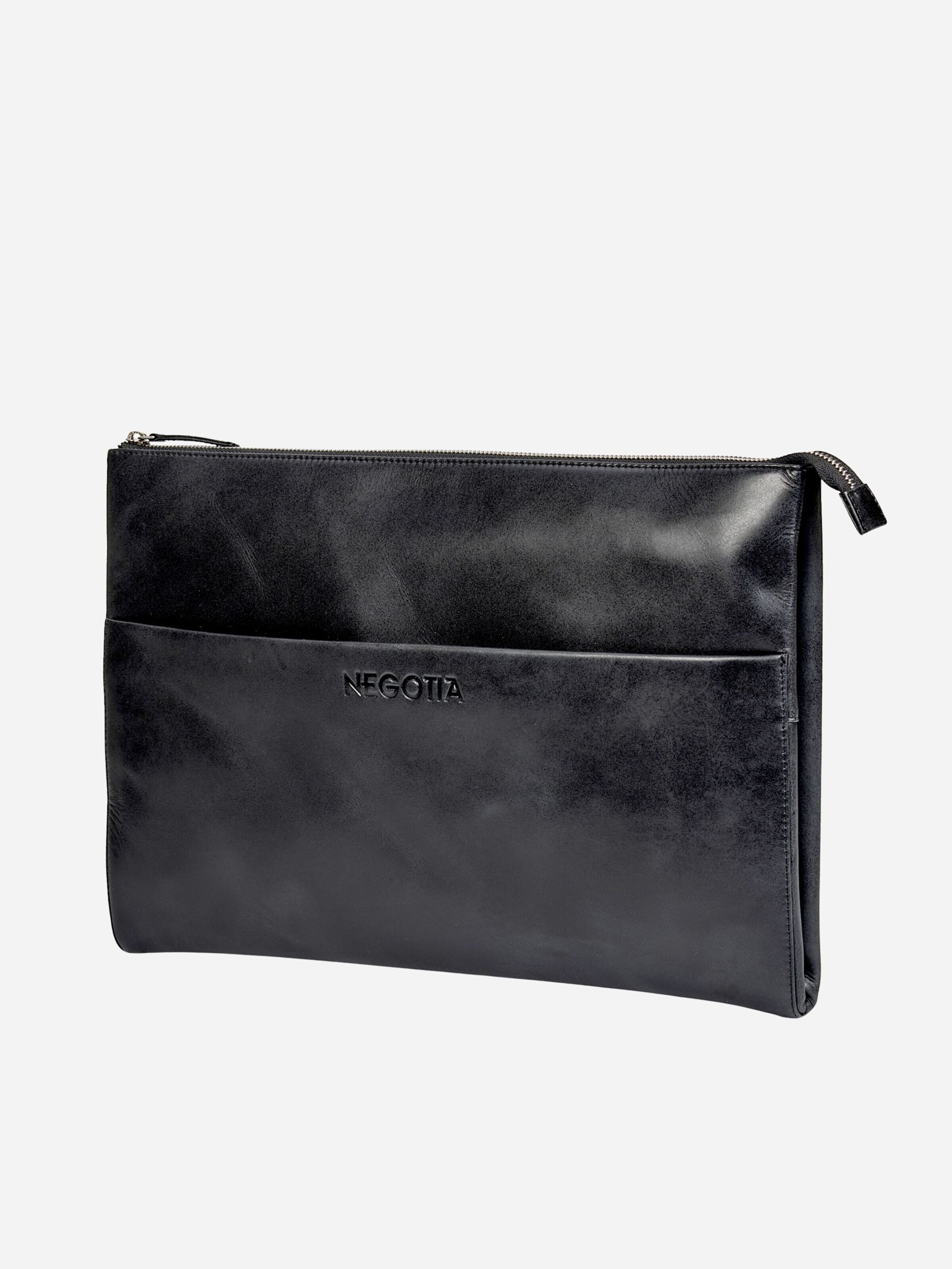 Borsa per laptop 'Notion 15.6 inch' di NEGOTIA Leather in nero