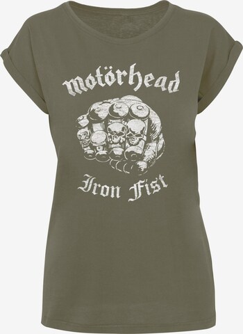 Maglietta 'Motorhead - Iron Fist' di Merchcode in verde: frontale