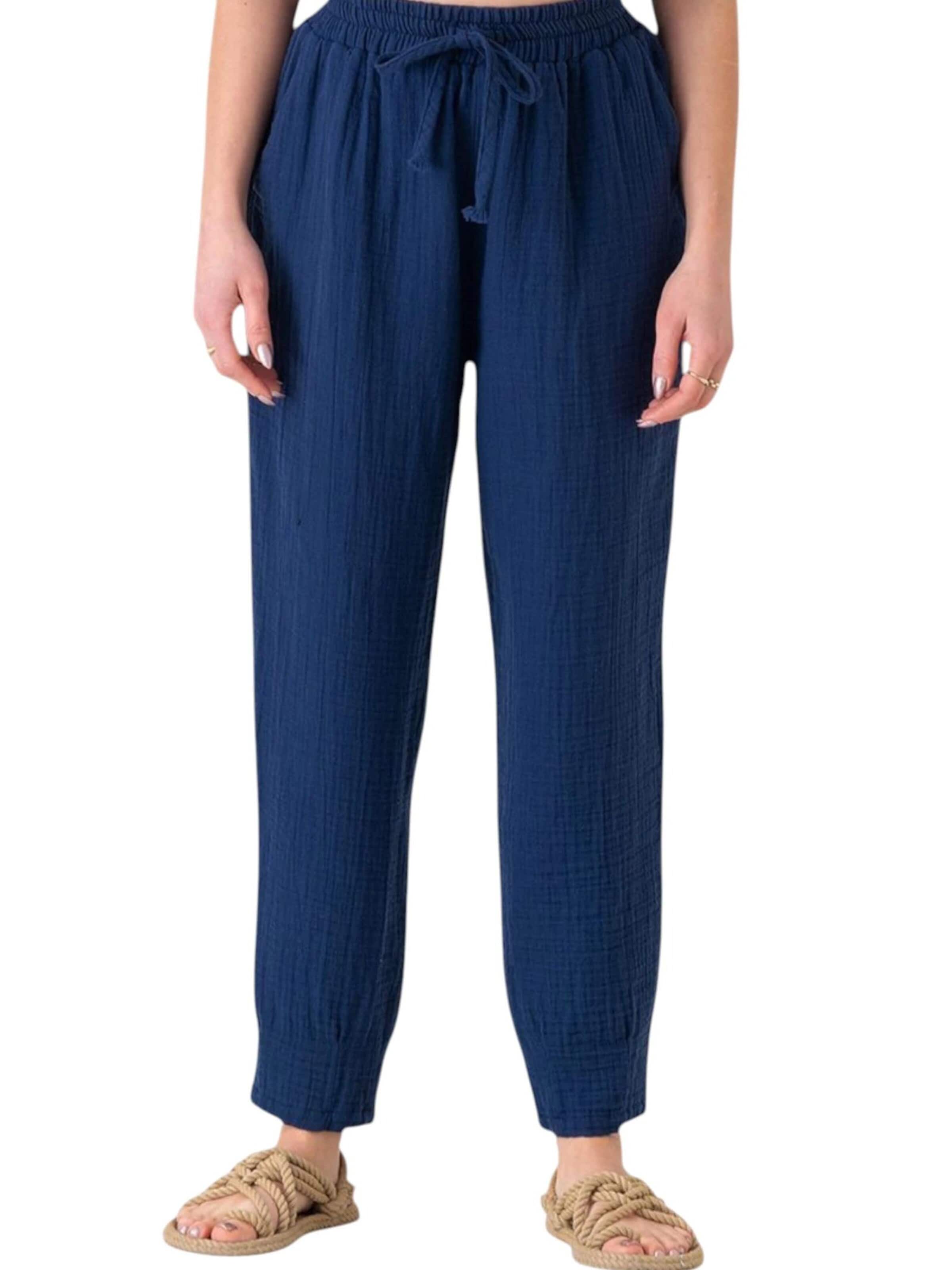 WENOR Tapered Broek 'TANORA' in Blauw
