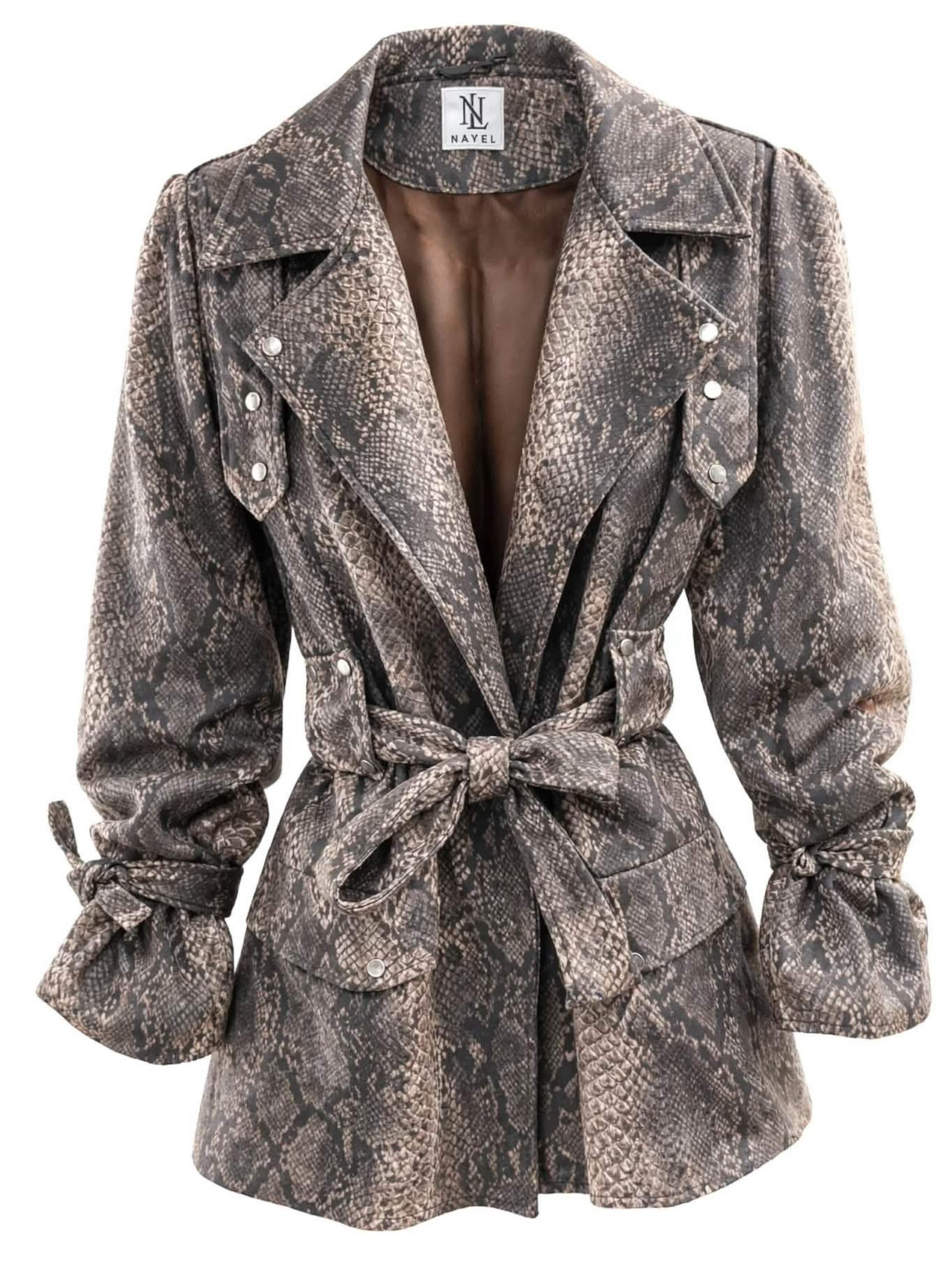 NAYELPARIS Blazer 'MILANO' in Grey: front