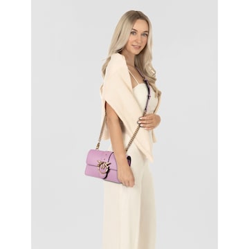 PINKO Schoudertas 'Love One' in Lila: voorkant