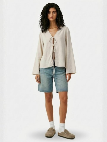 It's May Top ' Bow ' – béžová