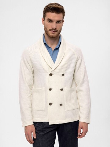 Antioch Gebreid vest in Beige: voorkant