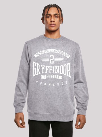F4NT4STIC Sweatshirt 'Harry Potter Gryffindor Keeper' in Grijs: voorkant