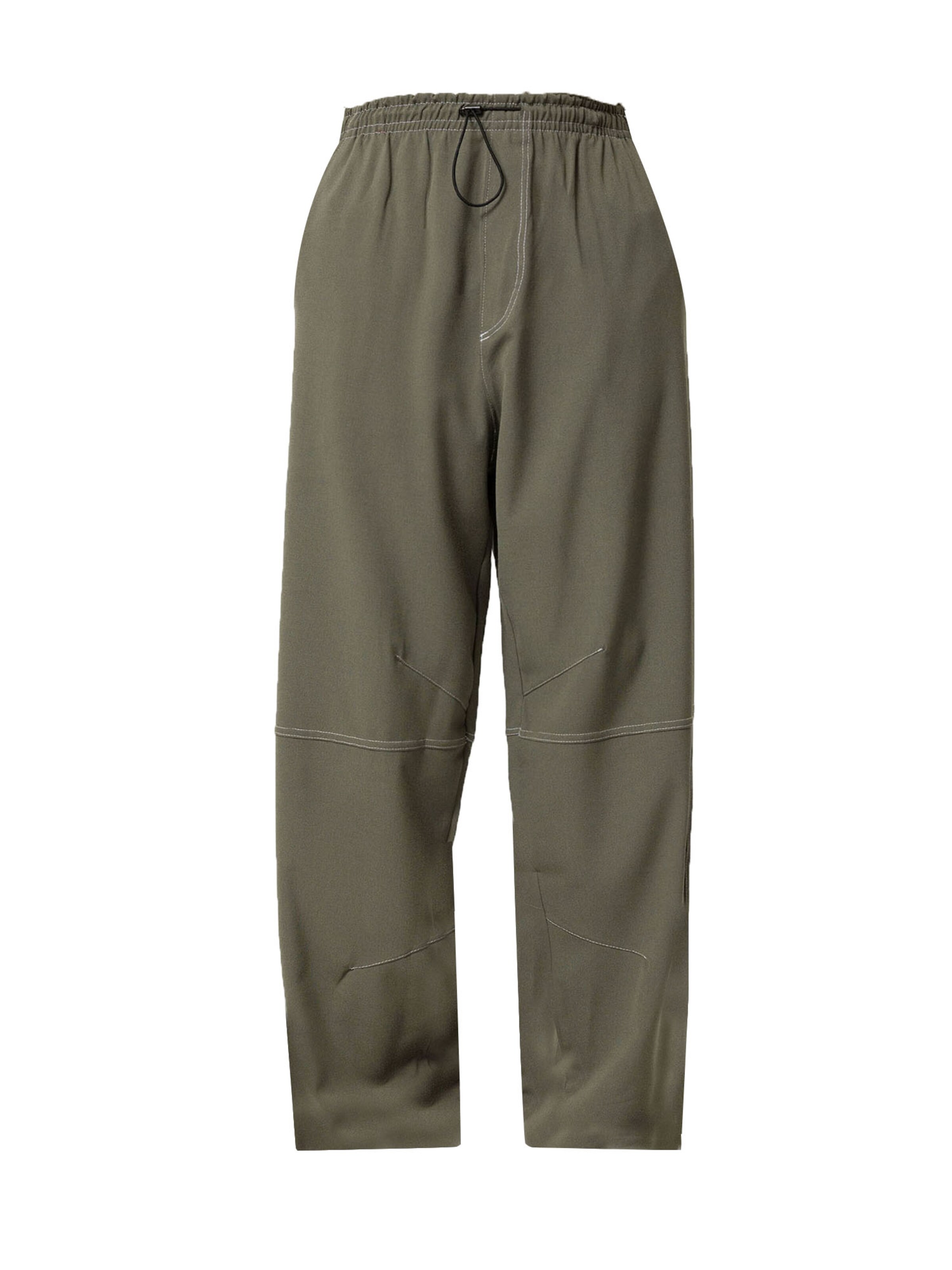 VAMOS CLO Свободный крой Штаны в Зеленый: спереди