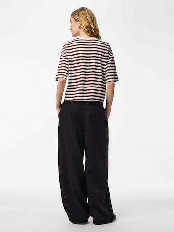 T-shirt PIECES en marron
