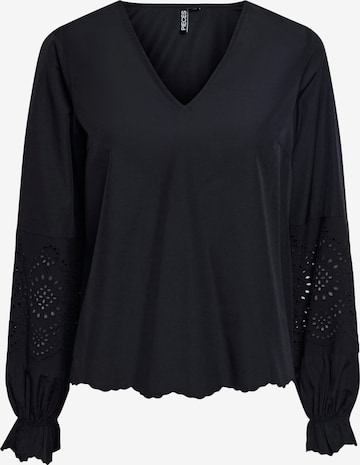 PIECES Blouse 'JABBY' in Zwart: voorkant