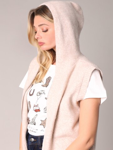 Deeluxe Gebreid vest 'Selinda' in Beige