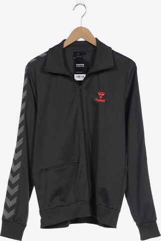 Hummel Sweatshirt & Zip-Up Hoodie in XL in Grey: front