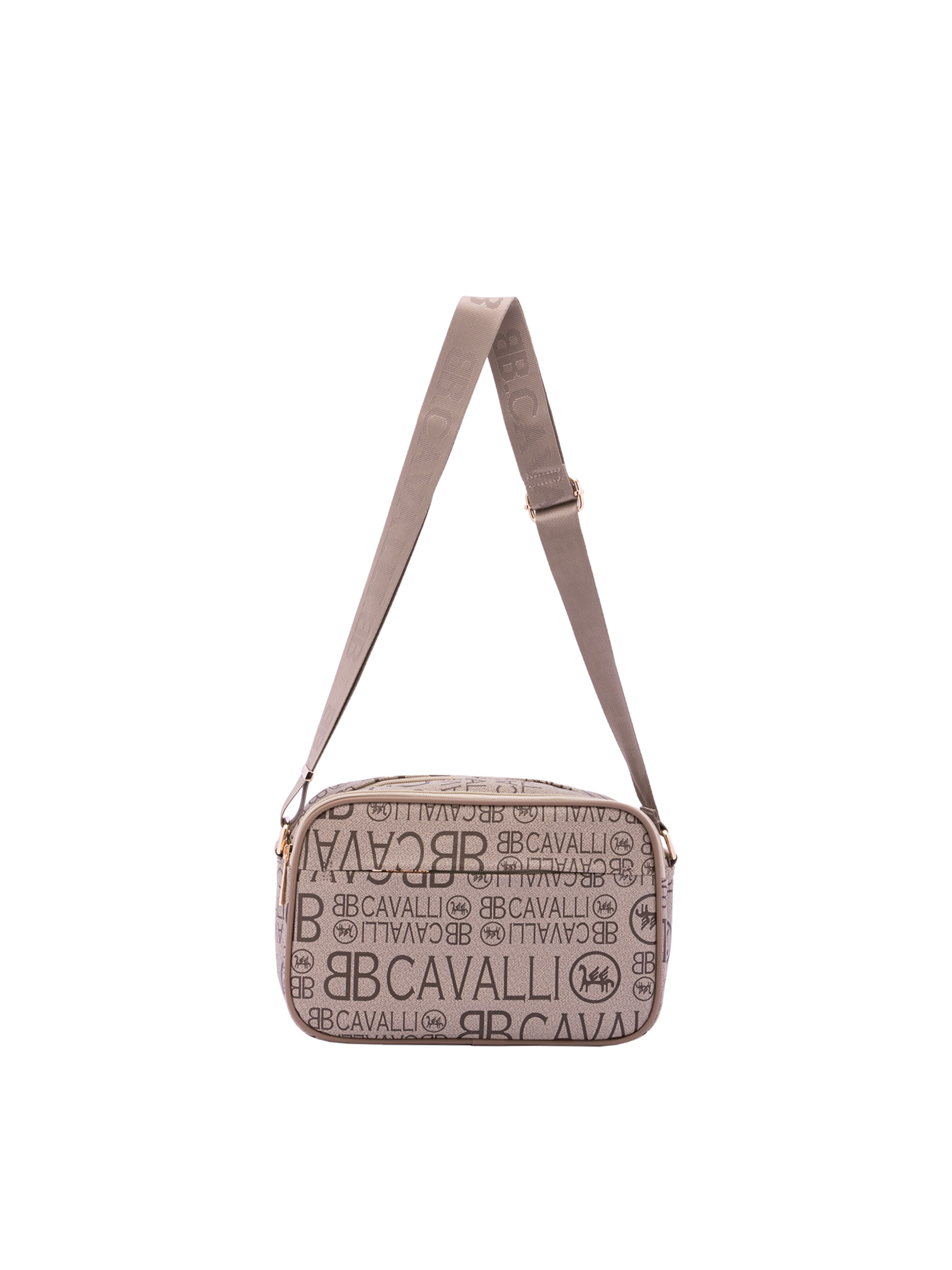 Borsa a tracolla 'Borsa a Tracolla B Cavalli Donna con Zip e Tasche Regolabile Nera' di B. Cavalli in verde: frontale