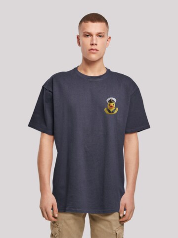 F4NT4STIC Shirt 'Rubber Duck Captain' in Blauw: voorkant