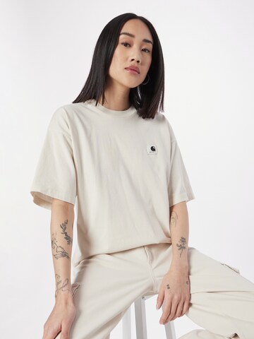 Carhartt WIP Oversized shirt 'Nelson' in Beige: voorkant