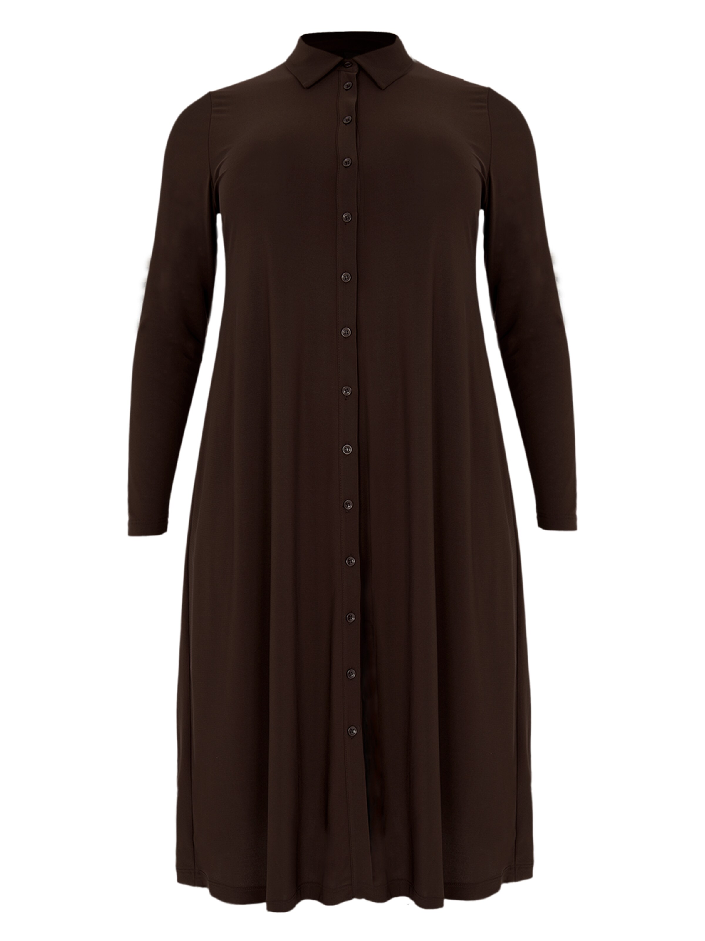 YOEK Shirt dress 'Dolce' in Dark brown, Item view