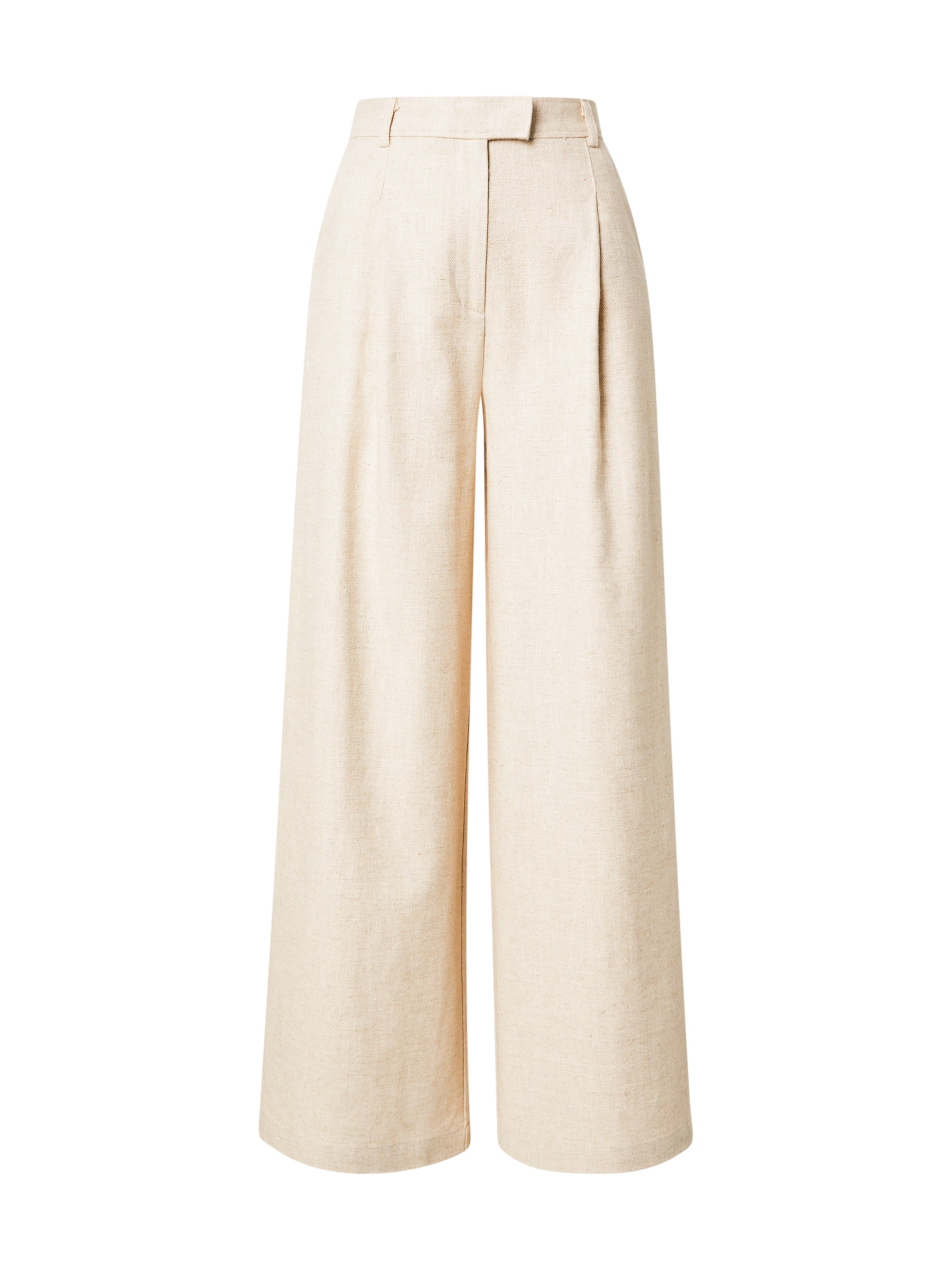 Wide Leg Pantalon à pince 'Kendra' Soft Rebels en beige : devant