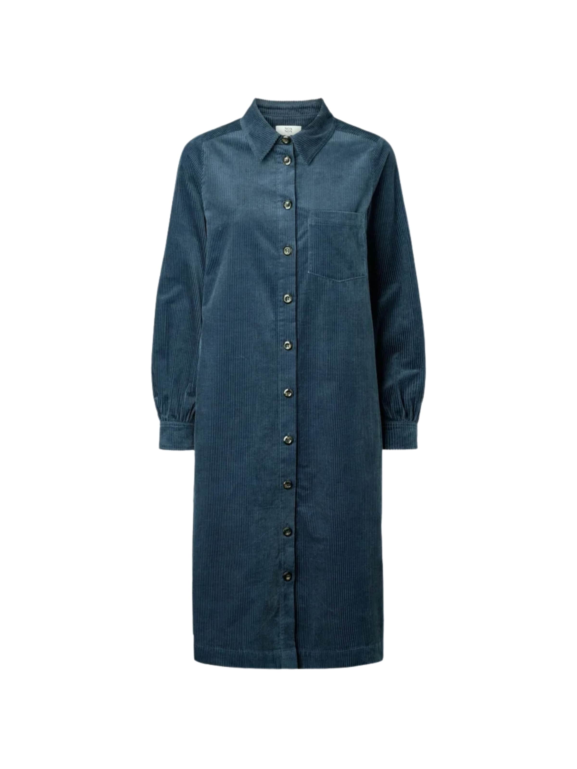 Noa Noa Dress ' TrineNN ' in Blau: Vorderseite