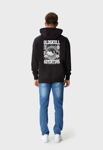 Oldskull Kapuzensweatshirt 'WRLDVIBE SPIKY' in Schwarz