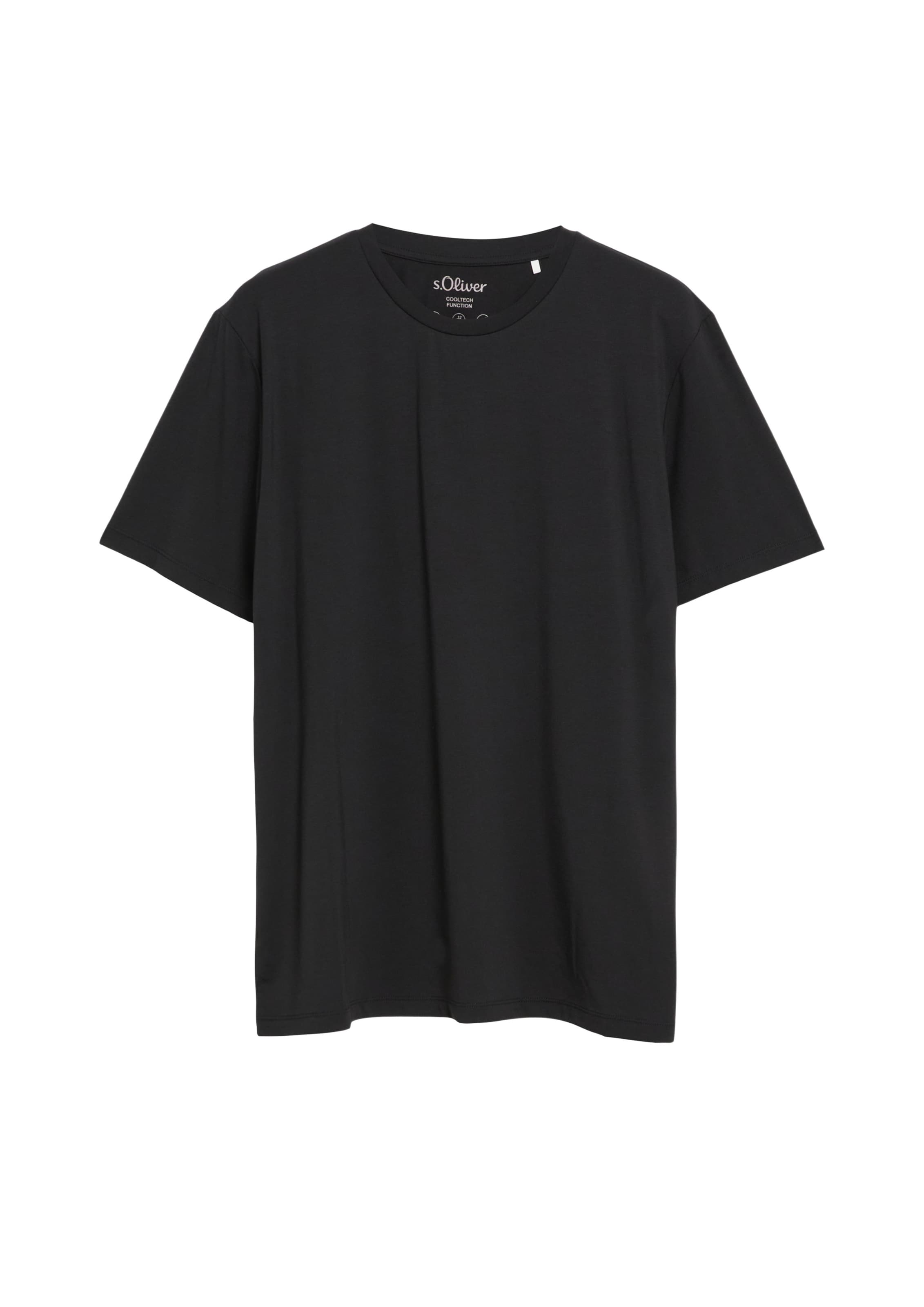 s.Oliver T-Shirt in Schwarz: Vorderseite