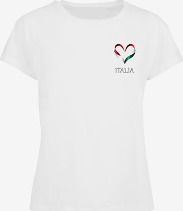 T-shirt 'Football - Italy' Merchcode en blanc : devant