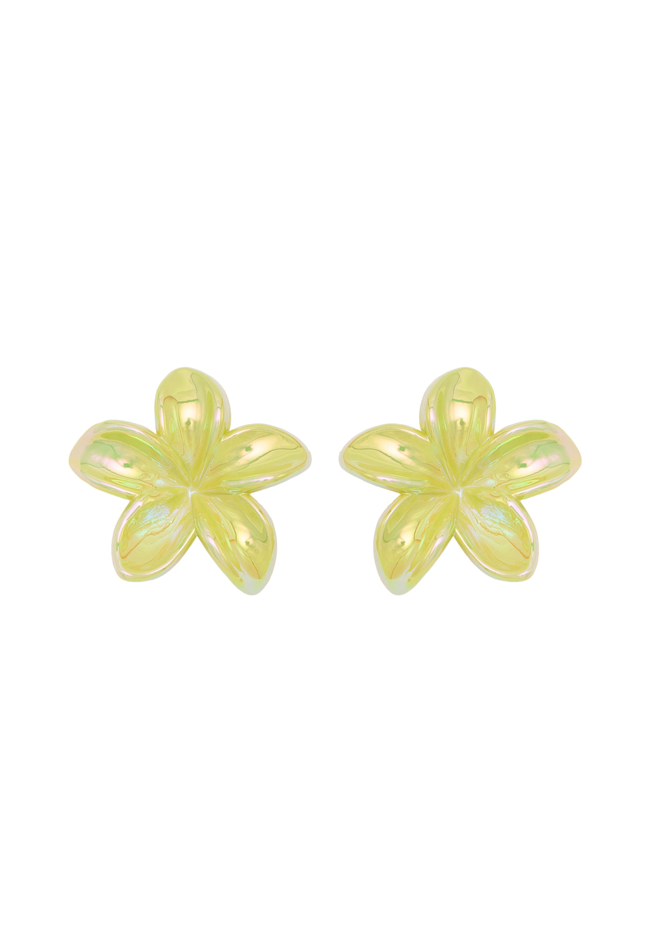 IZIA - Pendientes en amarillo: frente