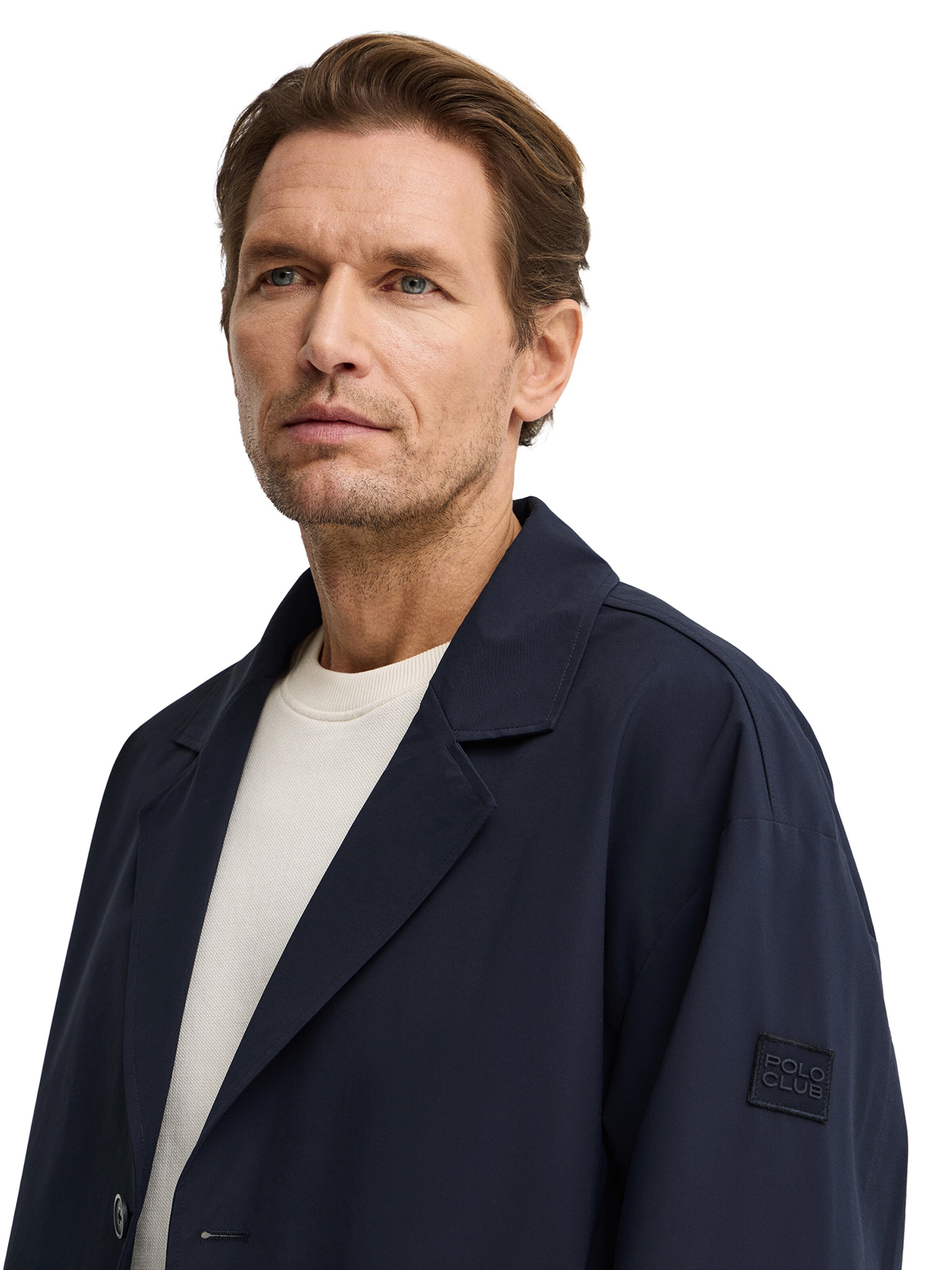 Polo Club Between-Seasons Coat in Blue