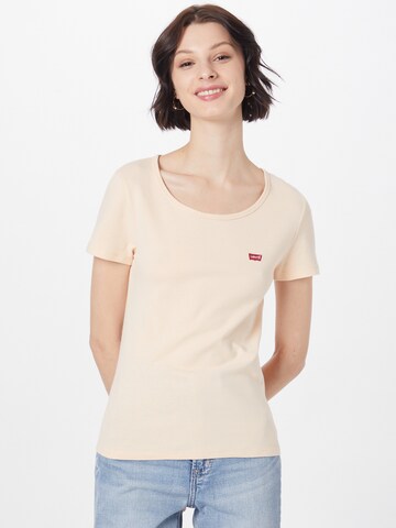 LEVI'S ® Shirts 'Crewneck Tee' i beige: forside