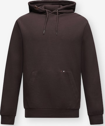 INDICODE JEANS Sweatshirt 'Zarside' i brun: framsida