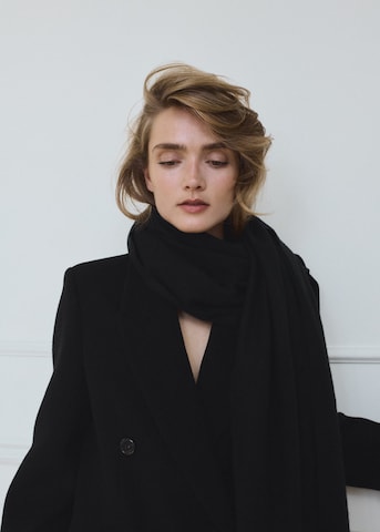 Manteau mi-saison 'MAS' MANGO en noir
