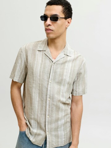 JACK & JONES Классический крой Рубашка 'Blusummer' в Зеленый
