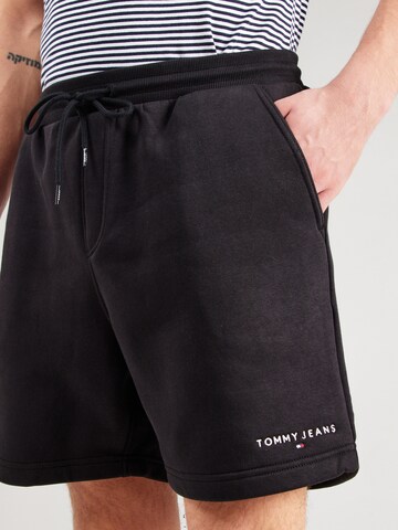 Regular Pantalon Tommy Jeans en noir