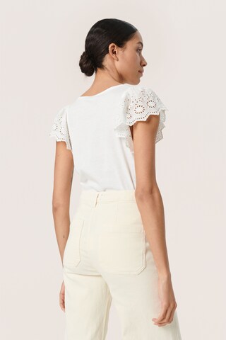 T-shirt 'Miara' SOAKED IN LUXURY en blanc