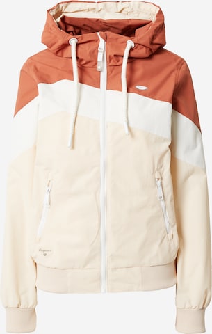 Ragwear Between-Season Jacket 'NUGGIE' in Brown: front