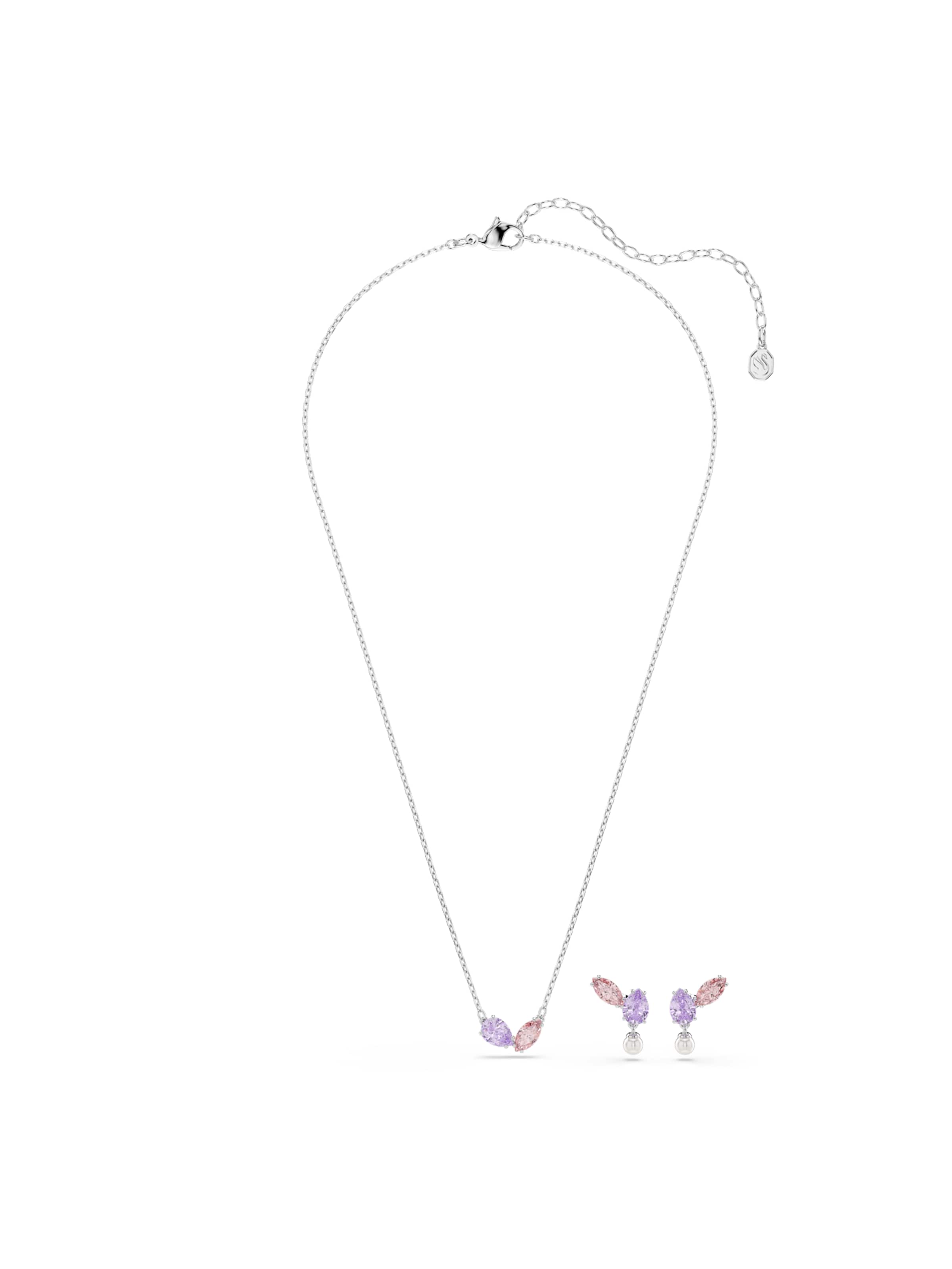 SwarovskiKomplet nakita - srebro boja: prednji dio