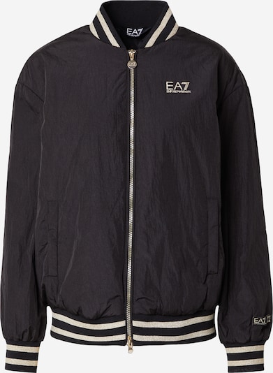 EA7 Emporio Armani Prijelazna jakna u mornarsko plava / svijetlosmeđa / zlatno žuta / crna, Pregled proizvoda