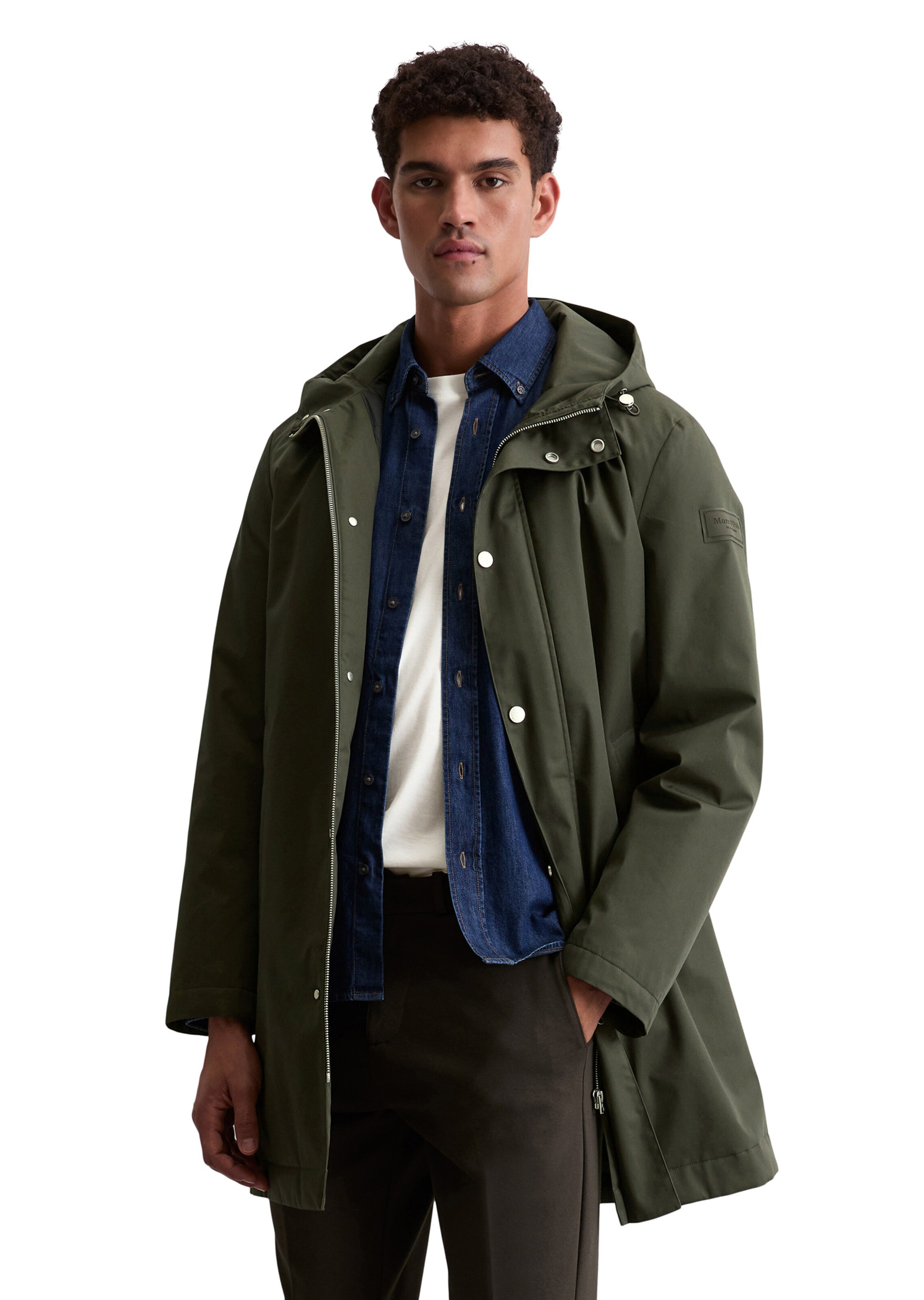 Marc O'Polo Tussenjas in Groen: voorkant