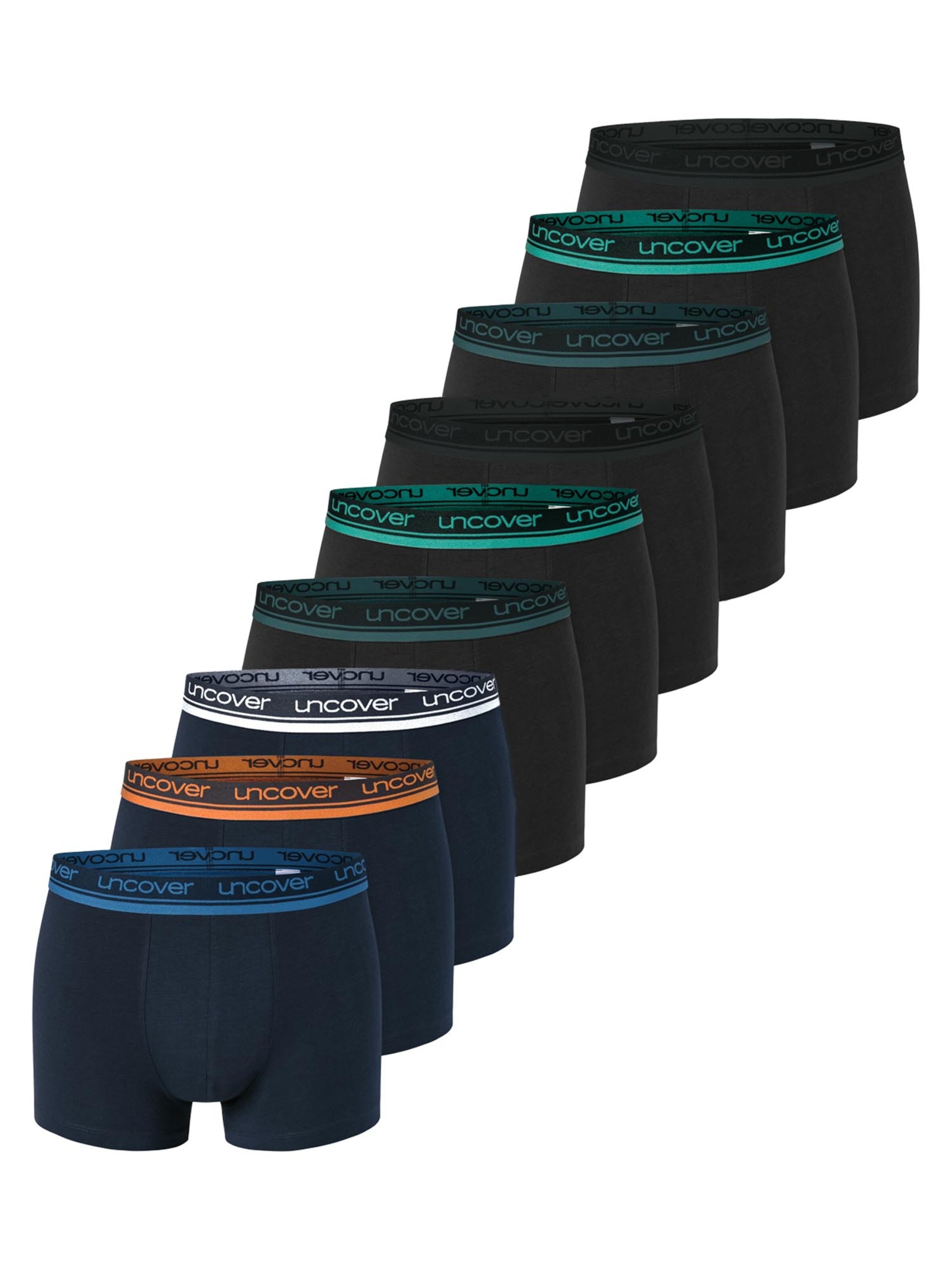 uncover by SCHIESSER Boxer shorts 'Cotton' in Black: front