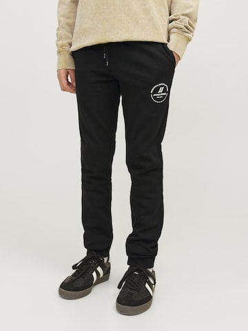 JACK & JONES MINI Tapered Nadrág 'JPSTGordon JJSwift' - fekete: elől